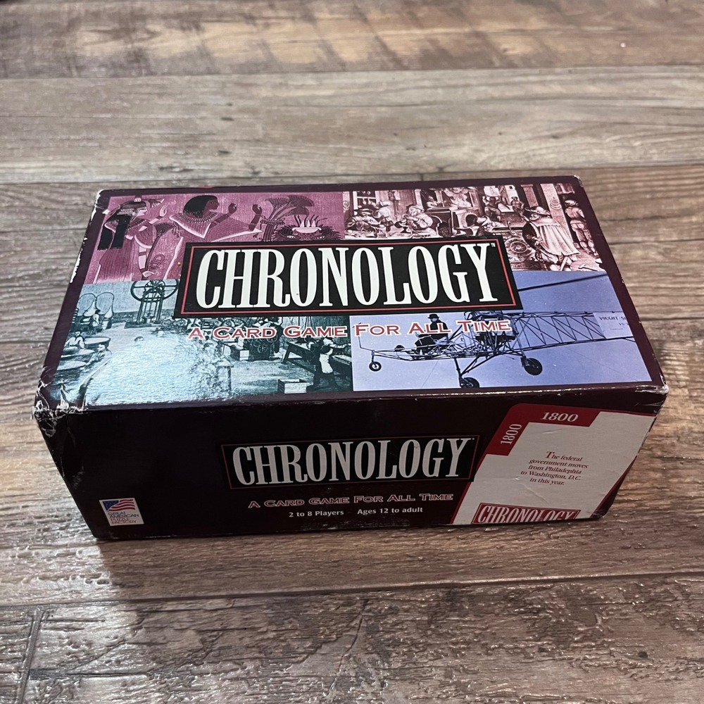 Chronology A Card Game For All Time Great American Puzzle Factory Trivia 1997